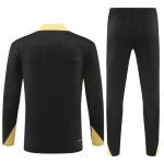 Barcelona Training Sweatshirts Viertelreißverschluss 2024-25 Schwarze